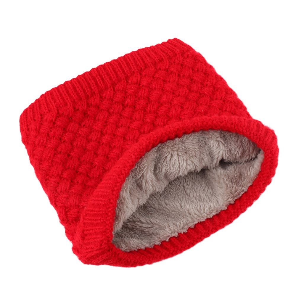 1Pc Winter Warm Brushed Knit Neck Warmer Circle Go Out Wrap Cowl Loop Snood Shawl Outdoor Ski Climbing Scarf For Men Women