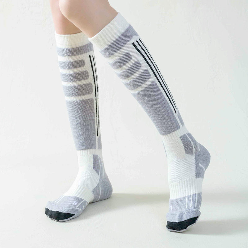 Sport's House women's outdoor thick looped warm Merino wool ski socks