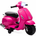 Moto électrique enfants 6 V, voiture électrique enfants avec Roues d'Apprentissage, pour 2-4 Ans, 71 x 37 x 52 cm, Rose-0