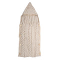 Baby Infant Swaddle Wrap Warm Wool Blends Crochet Knitted Hoodie Soft Swaddling Wrap Blanket Sleeping Bag