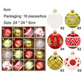 Christmas decorations 16 PCS Christmas Ball Decoration Christmas Tree Pendant Home Party Decoration