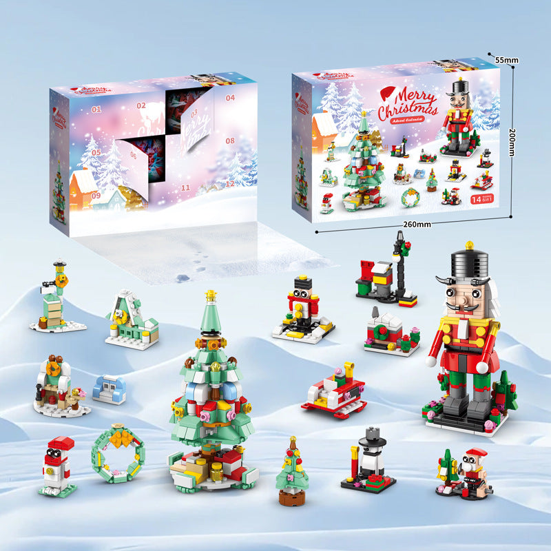 Ten Thousand Christmas Blind Box Puzzle Assembly Building Blocks Puzzle Male and Female 10th Birthday Gifts Children