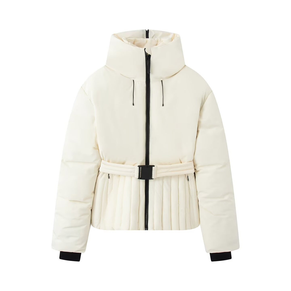 Versatile waist belt collection ski suit thick jacket
