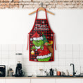 Christmas Apron Grinch Santa Style Home Kitchen Apron Christmas Supplies