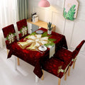 Christmas Table Cloth Polyester Rectangular Tablecloth 3D Printed Table