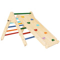 Triangle escalade enfants 3 en 1, rampe double-face pour grimper et glisser, charge 50 kg, 147x64,5x63cm, multicolore-0