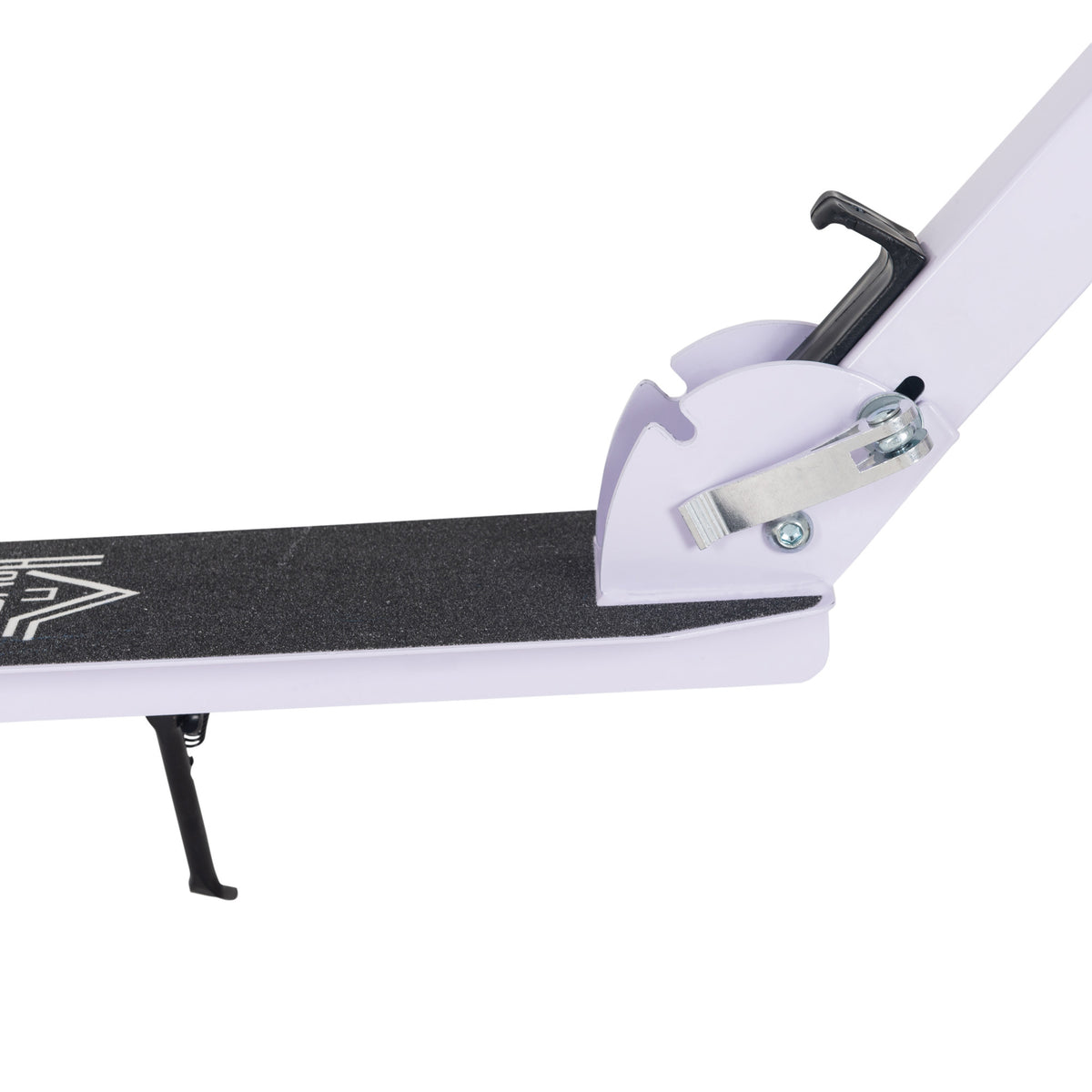 Trottinette Pliable Hauteur Guidon réglable sur 4 Niveaux système de freinage arrière pour enfant adolescent pois max. 100KG dim. 88L x 37l x 75-100H cm Blanc-7