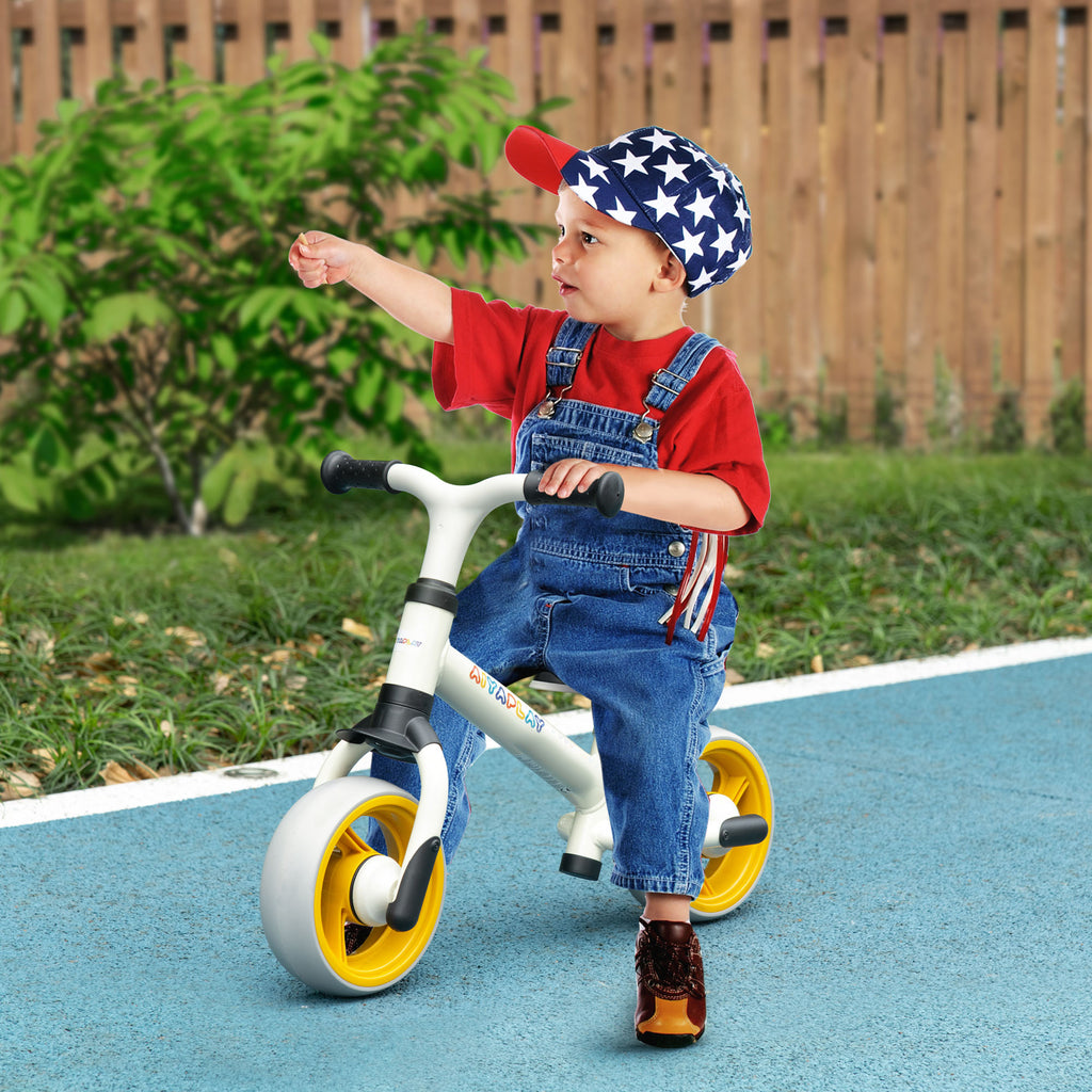 Vélo d'équilibre pour bébé siège réglable roues EVA jouet enfant pour bébé 18-48 mois pour garçons et filles orange-1