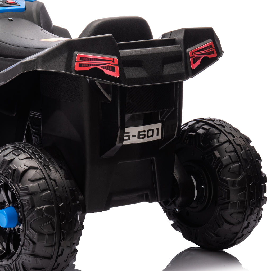 Quad électrique enfant 12 V voiture électrique 2 moteurs marche avant et arrière 37-60 mois 85 x 55,5 x 62 cm bleu-8