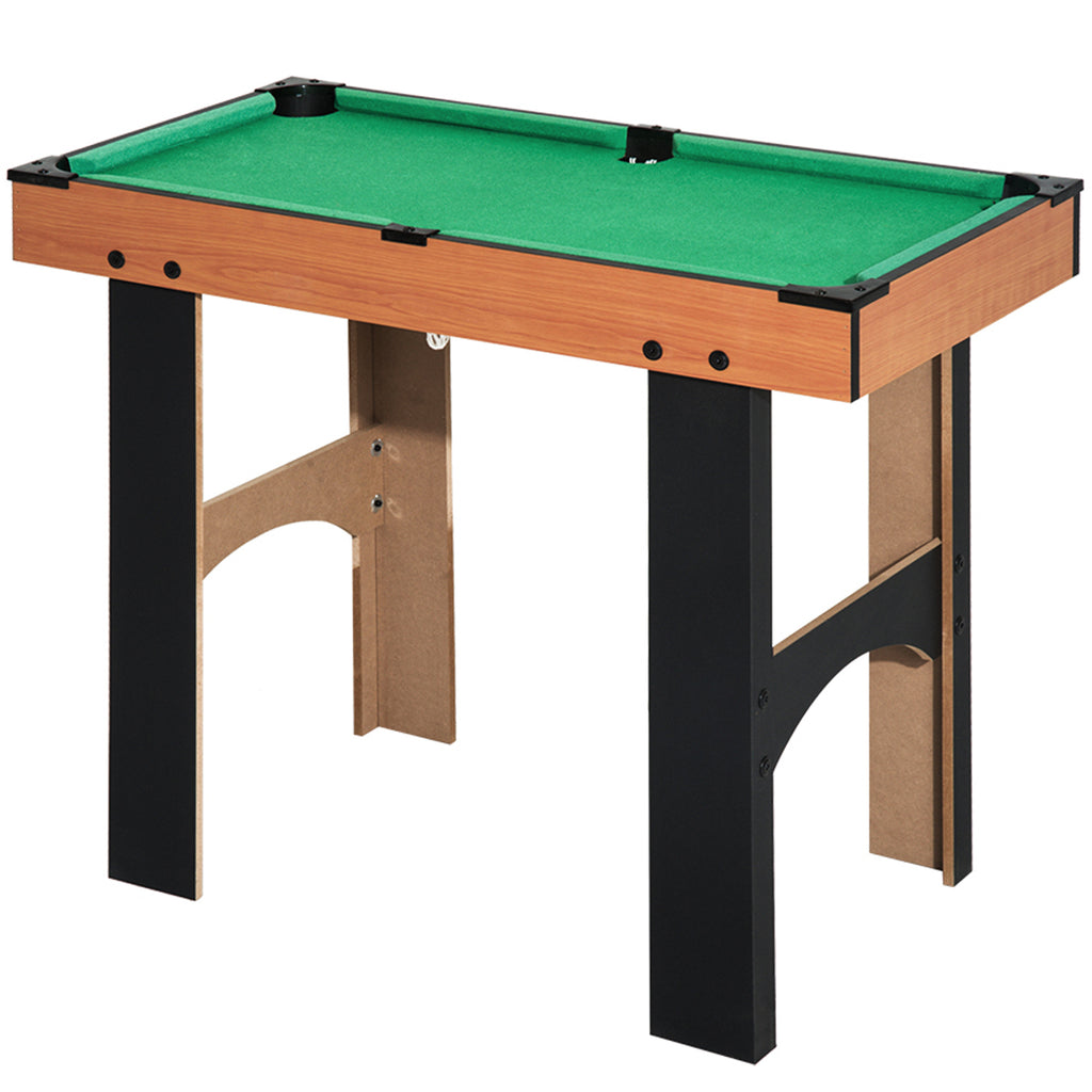Mini Table multi jeux 4 en 1 babyfoot billard air hockey ping-pong avec accessoires en bois 92L x 78l x 80H cm-0