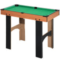 Mini Table multi jeux 4 en 1 babyfoot billard air hockey ping-pong avec accessoires en bois 92L x 78l x 80H cm-0