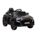 Voiture électrique enfants sous licence Audi RS Q8, véhicule électrique avec télécommande, USB, Bluetooth, noir-0
