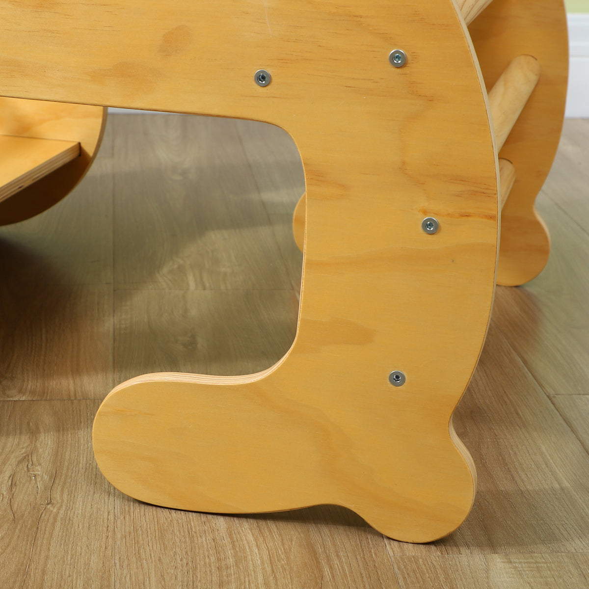 Arche d'escalade pour enfants, table à jouets pour enfants 18-48 mois, design 2 en 1, charge max. 50 kg, bois naturel-8