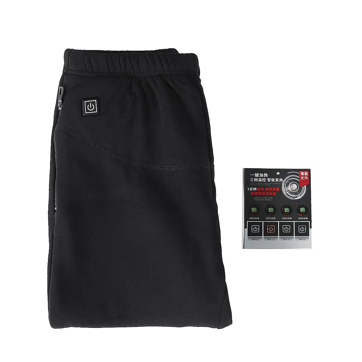 Women Men Winter Outdoor Hiking Heating Trousers Slim USB Charging Heated Pants Skiing Charging Electric Heated Pants Trousers