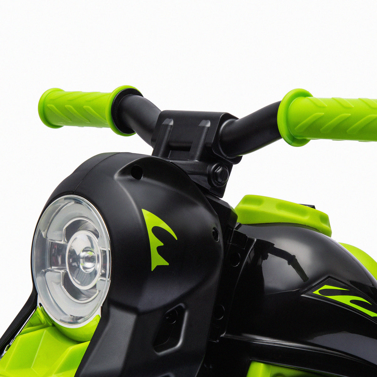 Moto électrique enfants 2-5 ans, 3 roues, 6 V, 3 km/h, avec fonction de bulles, effets lumineux et sonores, vert-8
