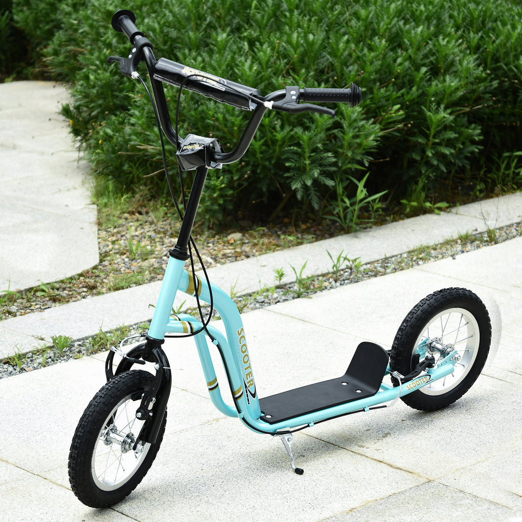 Trottinette pour enfants 5 à 12 ans 2 roues, patinette enfant avec hauteur réglable 120 x 58 x 85-95 cm bleu-9