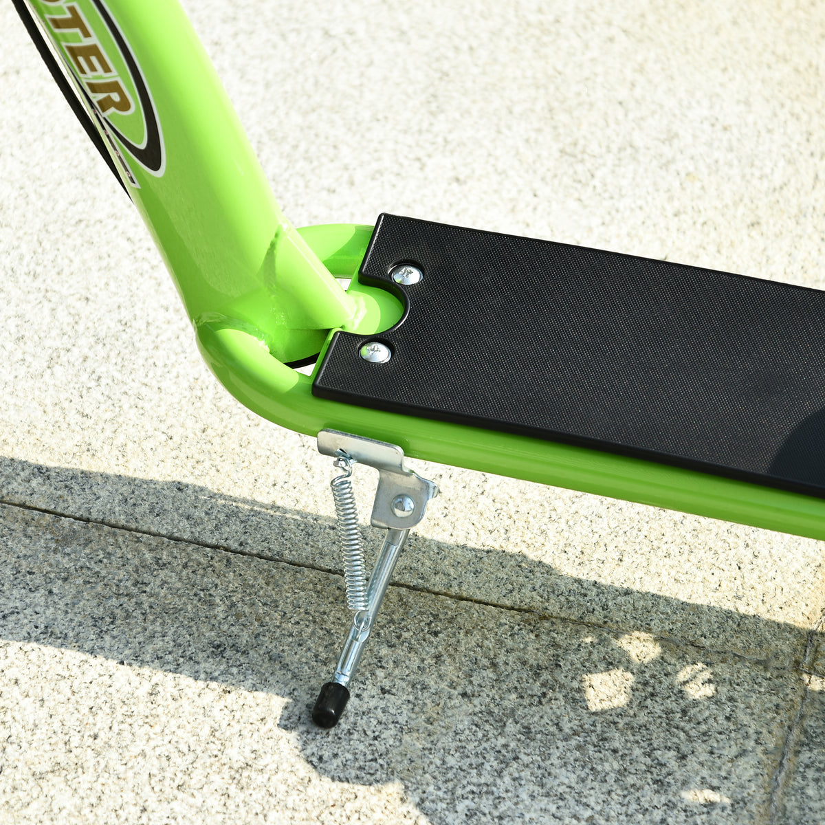 Trottinette patinette Enfants à partir de 5 Ans Grandes Roues Guidon réglable poignée Frein et béquille Acier Vert-8