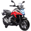Moto électrique pour enfants 12V moto porteur Honda pour enfants 3 à 6 ans avec musique, phares rouge-0