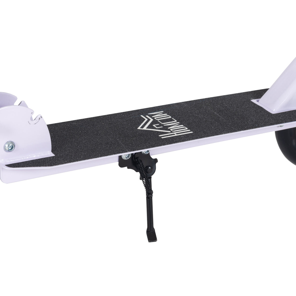 Trottinette Pliable Hauteur Guidon réglable sur 4 Niveaux système de freinage arrière pour enfant adolescent pois max. 100KG dim. 88L x 37l x 75-100H cm Blanc-8