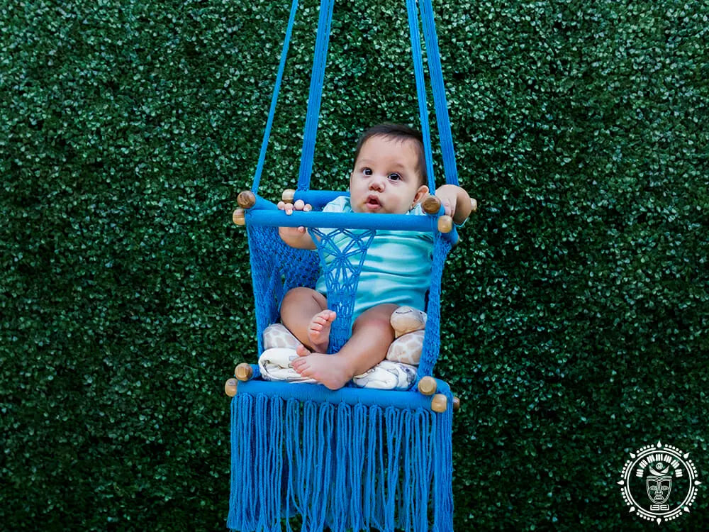 hamac bebe macrame celeste 1