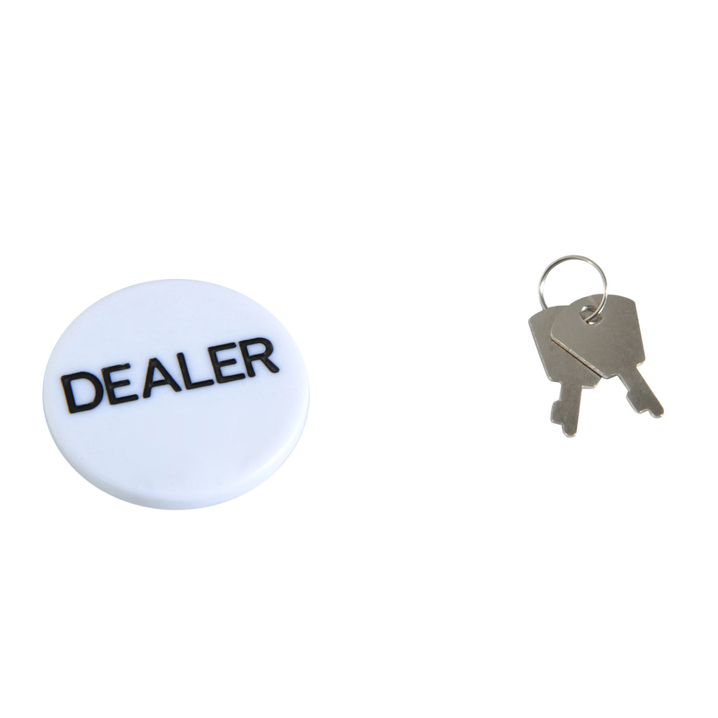 Mallette de Poker Coffret de Poker Complet avec 500 jetons 2 Jeux de Cartes + 5 dés Bouton Dealer 2 clés alu.-8