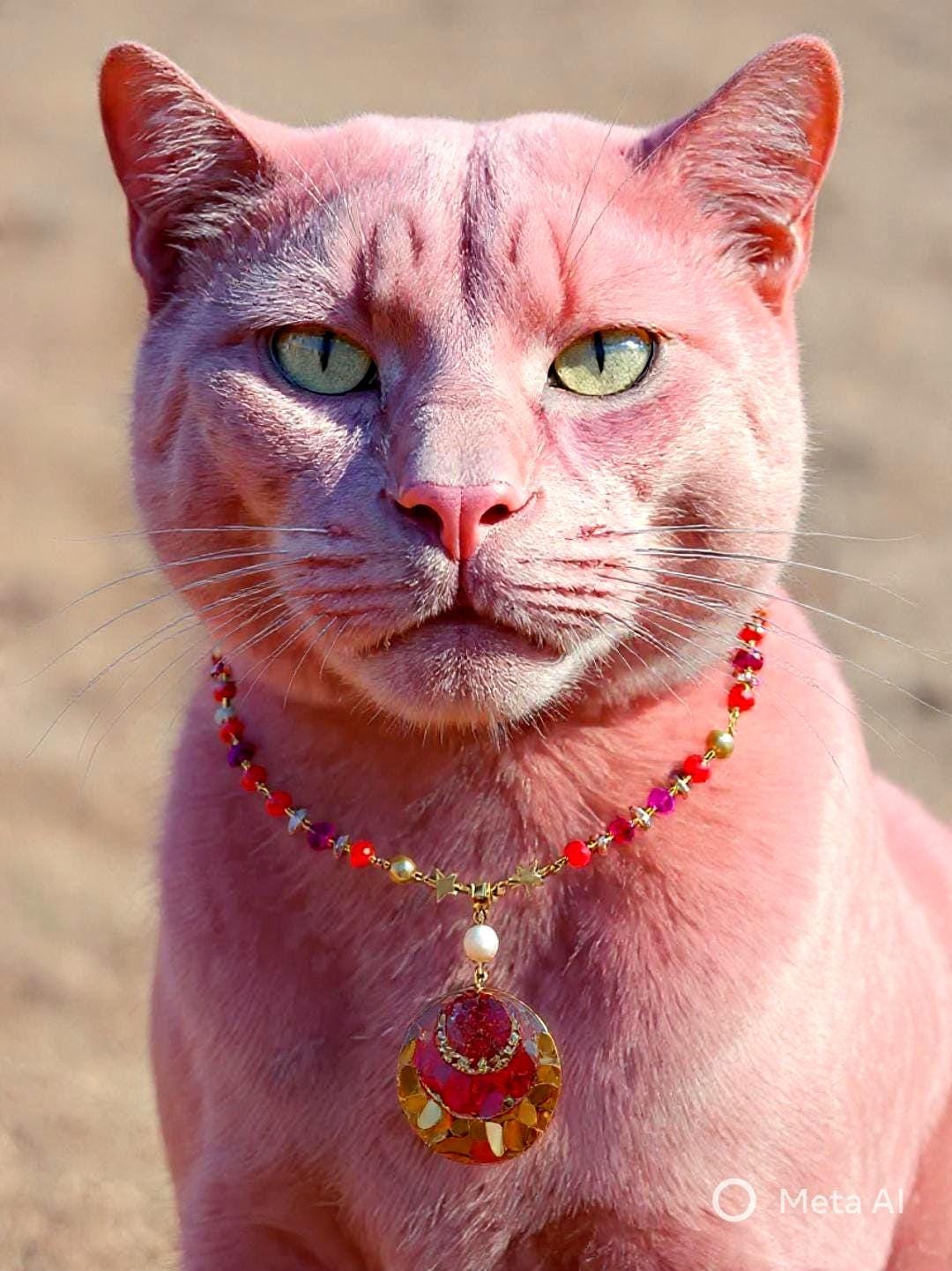 Collier safari en Afrique , pendentif résiné à la main , chaîne en cristal coloré , perles d’eau douce naturelle et hématite