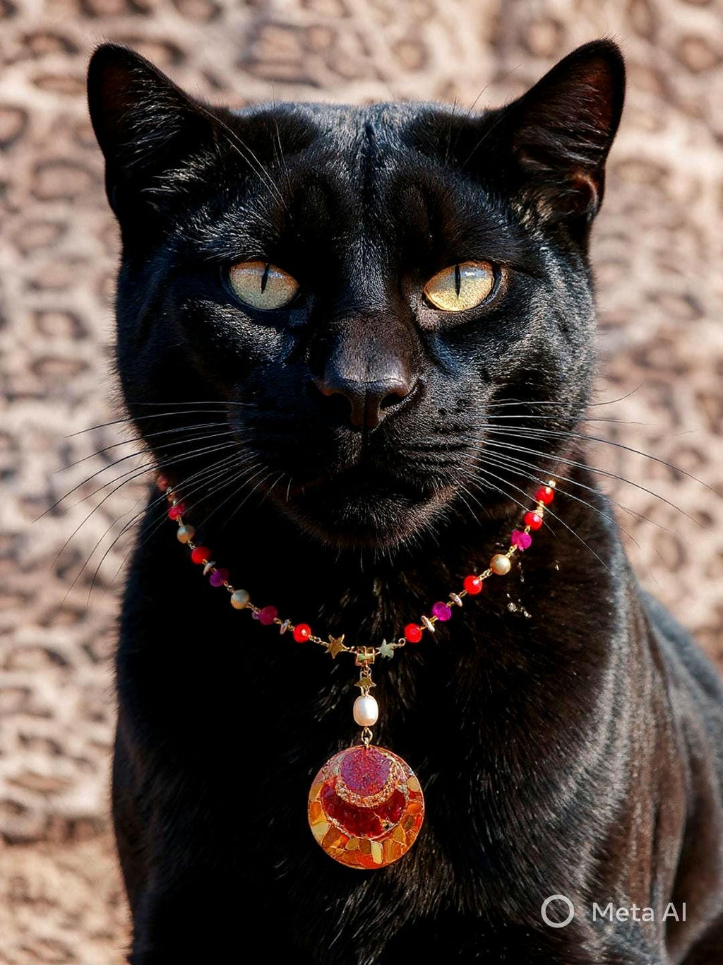 Collier safari en Afrique , pendentif résiné à la main , chaîne en cristal coloré , perles d’eau douce naturelle et hématite