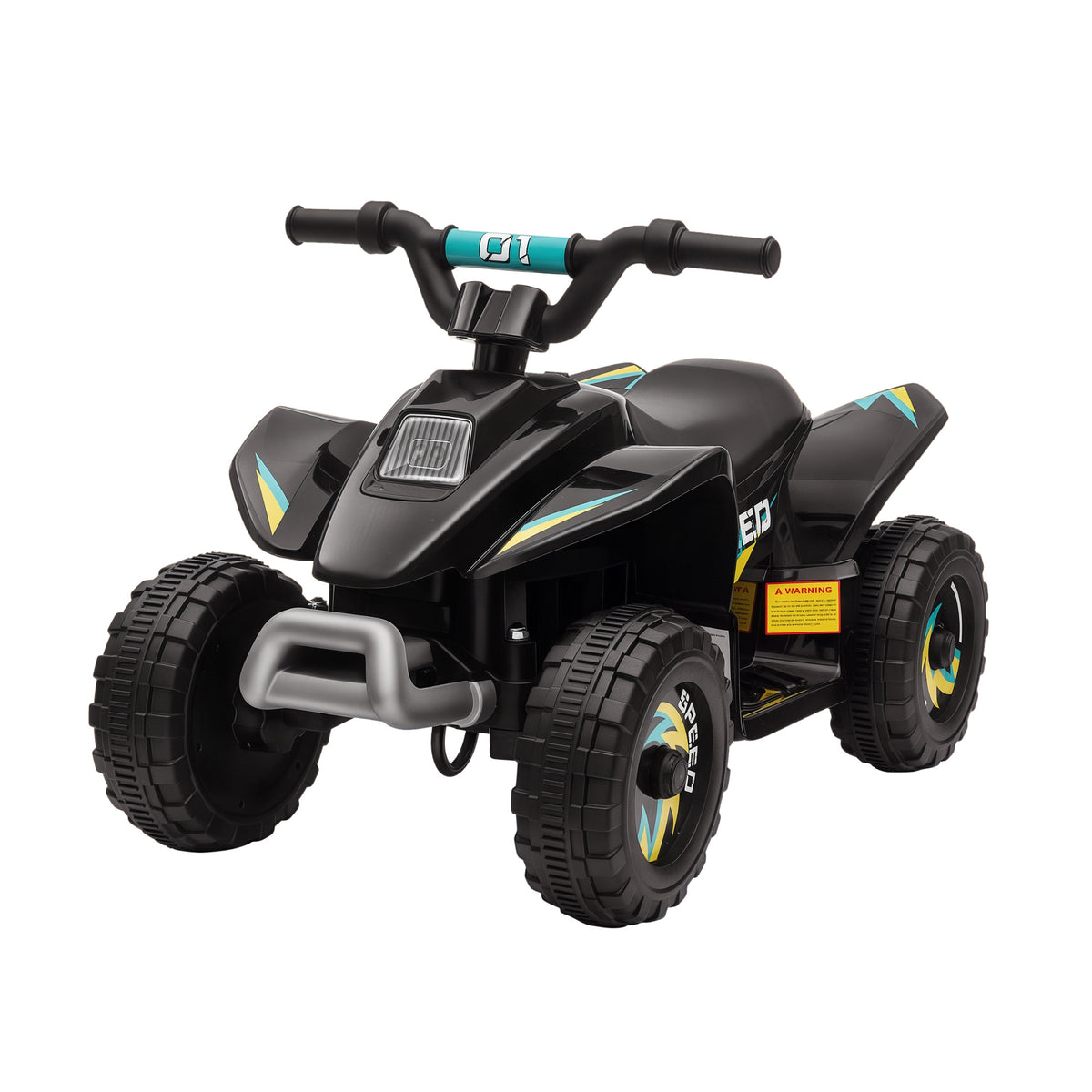 Quad électrique pour enfants 18-36 mois véhicule à batterie 6V avec marche avant et arrière 72 x 40 x 45,5 cm noir-0