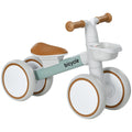 Draisienne vélo Enfant 4 roues selle réglable, guidon ergonomique alliage alu. PP, enfant 1 à 3 ans - Gris Marron vert-0