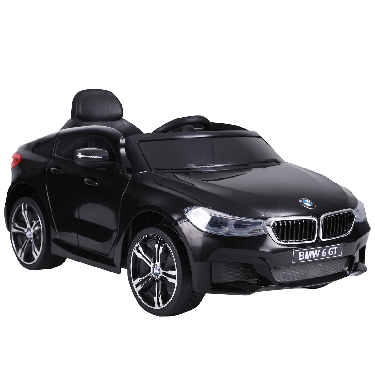 Voiture électrique Enfants 6 V 3 Km/h Max. Effets sonores et Lumineux télécommande Incluse Noir BMW 6 GT-0