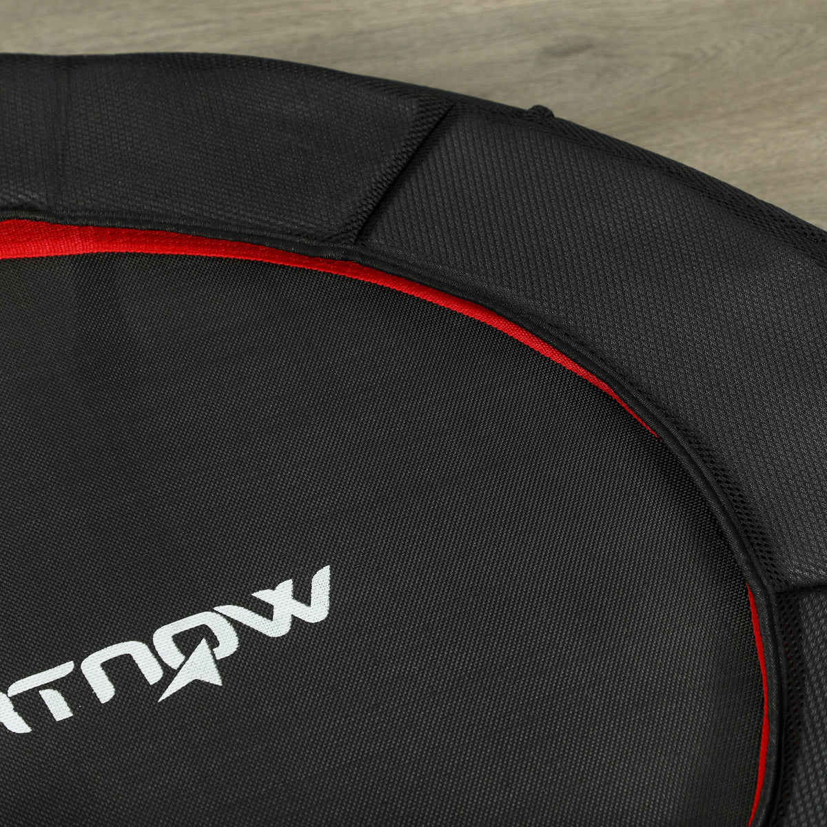 Trampoline de fitness, Ø 102 cm, trampoline d'exercice, pieds antidérapants, cadre en acier, capacité de 100 kg, rouge-8