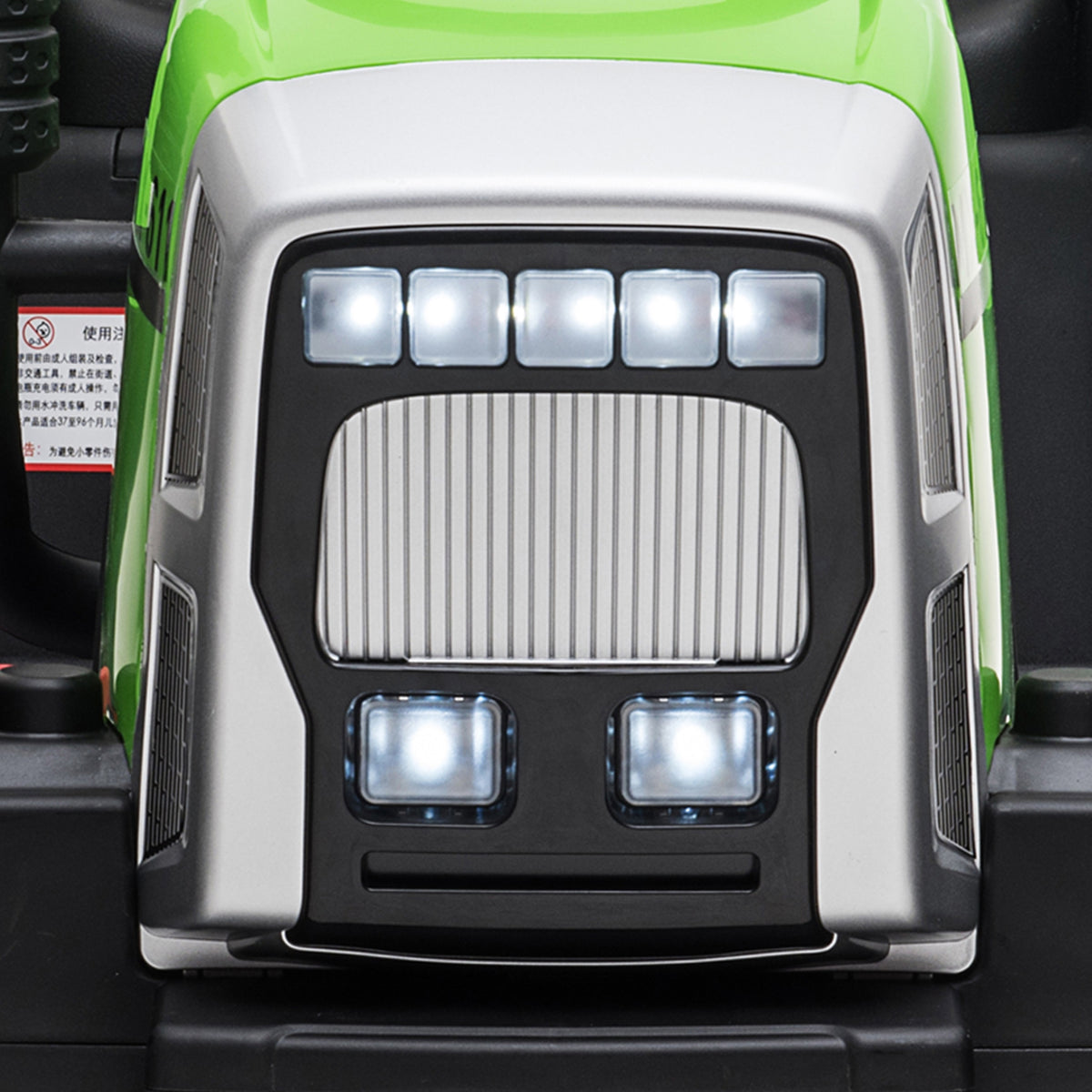Tracteur électrique avec remorque amovible, pour enfants de 3 à 6 ans avec télécommande MP3 musique affichage lumières-9