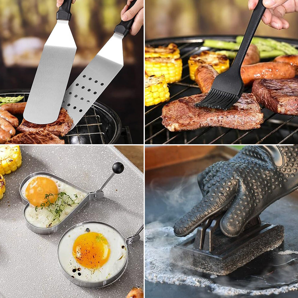 134 db-os BBQ grill készlet