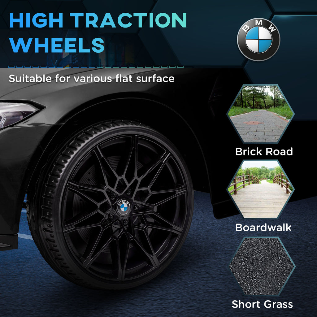 Voiture Électrique pour Enfants BMW M4 12V avec Télécommande 2,4G, Double Moteur, Klaxon, Lumières LED, Noir-8