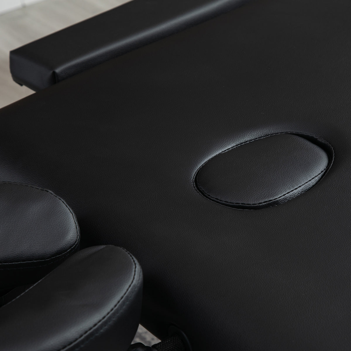 Table de massage pliable portable + housse de transport charge max. 225 Kg hauteur réglable 210 x 90 cm noir-8