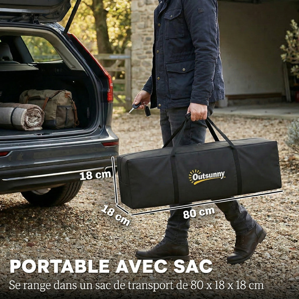 Tente de Camping Dôme 2 Personnes 3-4 Saisons Imperméable 3000mm Montage Facile 2 Portes 210x210x150cm Gris Foncé-7