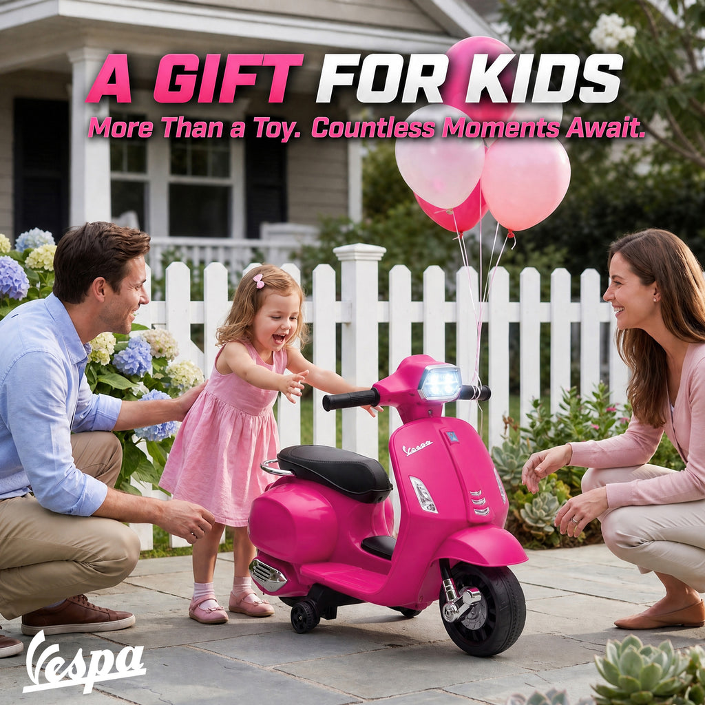 Moto électrique enfants 6 V, voiture électrique enfants avec Roues d'Apprentissage, pour 2-4 Ans, 71 x 37 x 52 cm, Rose-8